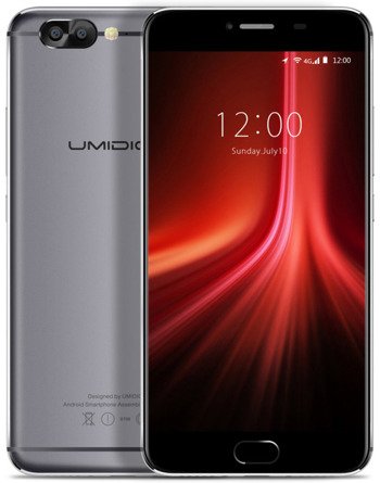 Smartphone Umidigi Z1 (grey) + etui/folia