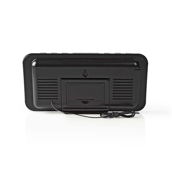 Radiobudzik Nedis CLAR004BK LED AUX projekcja 2x budzik FM Czarny