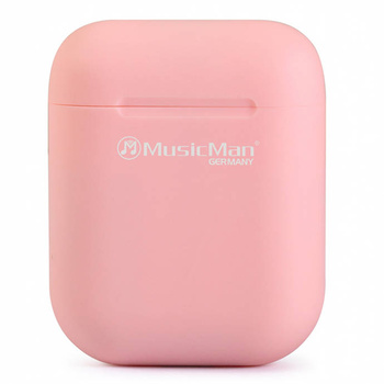 Słuchawki bezprzewodowe douszne w etui Technaxx Micro TWS, Bluetooth, microUSB (różowy)