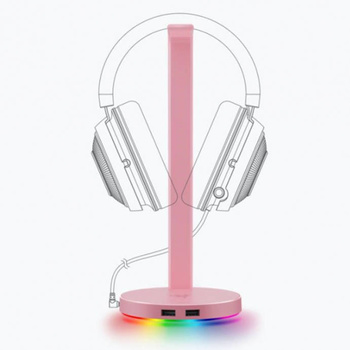 Stojak na słuchawki Razer Base Station V2 Chroma różowy