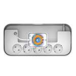 Listwa antyprzepięciowa Energizer z zabezpieczeniem 5 gniazd, 2 gniazda USB-A, 1 gniazdo USB-C 2500W 10A- 20W max 15W magnetic