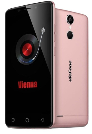 Smartphone Ulefone Vienna (pink) + etui/folia