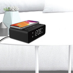 Budzik Denver ECQ-106 z ładowarką indykcyjną QI (5W)