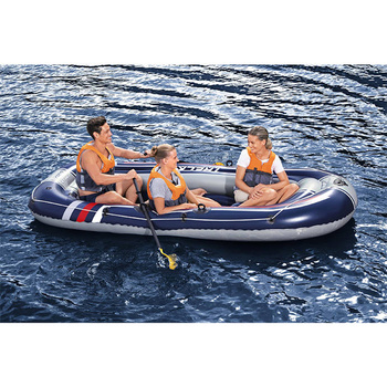 Bestway Ponton dmuchany z wiosłami i pompką 4os Hydro-Force 10'1 x 50''/3,07m x 1,26m TRECK X3 Set  61110