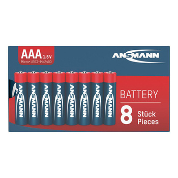 Baterie alkaliczne ANSMANN AAA/LR03 1.5V - 8szt.