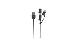 Kabel USB 3w1 ANSMANN 1.2m czarny