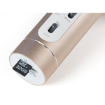 Bezprzewodowy mikrofon karaoke z głośnikiem Technaxx Bluetooth, do 10m (srebrno-złoty)