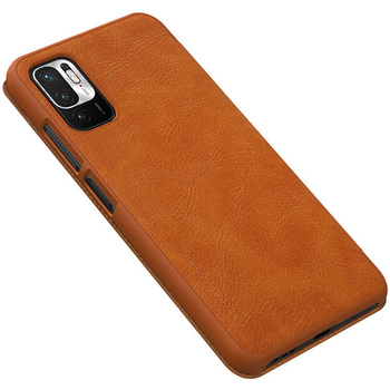 Etui Nillkin Qin Leather Xiaomi Redmi Note 10 5G/Poco M3 Pro (Brown)
