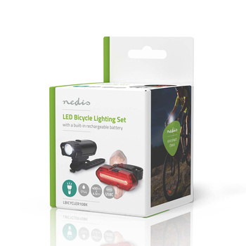 Lampka rowerowa LED Nedis LBICYCLER10BK 3W