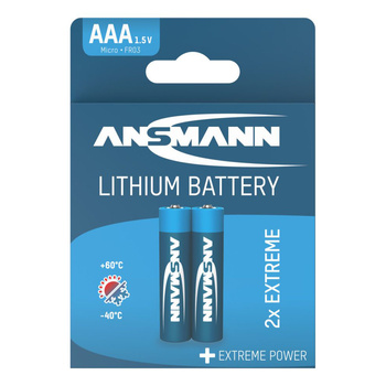 Baterie litowe ANSMANN 2 x AAA/FR03 1.5V