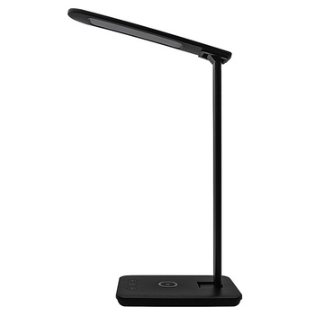 Lampka biurkowa LED Denver z ładowarką bezprzewodową czarna