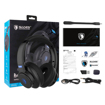 Bezprzewodowe słuchawki gamingowe Sades Runner (black)