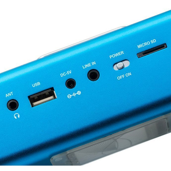 Głośnik bezprzewodowy Technaxx Bluetooth USB, Aux, audio, karta pamięci 32GB (niebieski)