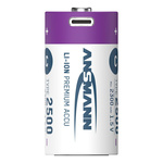 Akumulatory Li-Ion ANSMANN C 2500mAh 1.5V USB-C - 2szt.