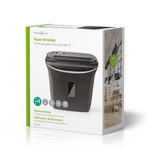 Niszczarka do papieru Nedis 12l DIN P-4 190W Czarna