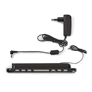 Radiobudzik Nedis CLAR004BK LED AUX projekcja 2x budzik FM Czarny