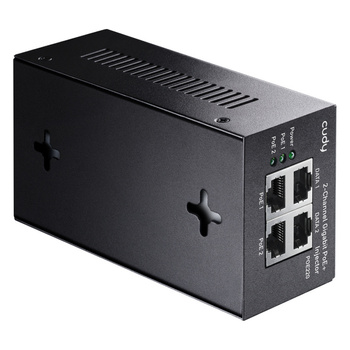 Injector PoE+/PoE Cudy Gigabit 2-Channel 30W