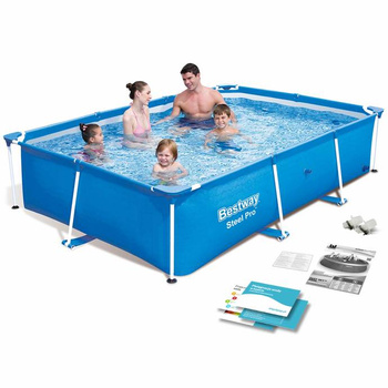 Bestway Basen ogrodowy stelażowy 259x170x61  56403