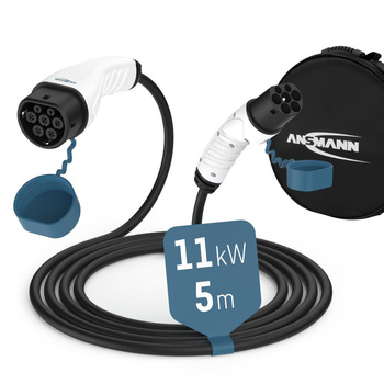 Kabel EV do ładowania samochodu ANSMANN 11kW typ 2, 5m