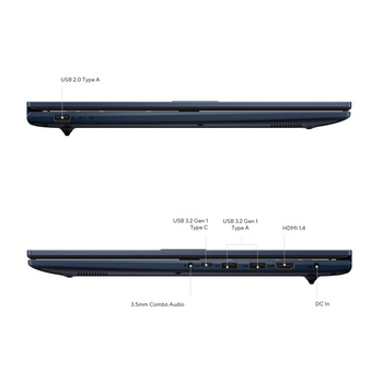 Laptop Asus F1704VAP-SB52 Core 5 120U/17.3" FHD/16GB/SSD 512GB/BT/Win 11 Quiet Blue