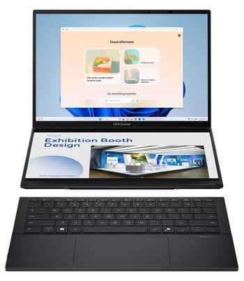 Laptop Asus ZenBook Duo UX8406CA-IS99T Ultra 9 285H/14" FHD+1920 x 1200 TouchScreen OLED + 14" FHD+ 1920 x 1200 TouchScreen OLED/32GB/ SSD 2TB/BT/BLKB/Intel Arc 140T/Win 11 Inkwell Gray