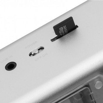 Głośnik bezprzewodowy Technaxx Bluetooth USB, Aux, audio, karta pamięci 32GB (srebrny)