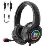 Słuchawki gamingowe Onikuma X1 RGB USB (black)