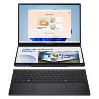 Laptop Asus ZenBook Duo UX8406CA-IS99T Ultra 9 285H/14" FHD+1920 x 1200 TouchScreen OLED + 14" FHD+ 1920 x 1200 TouchScreen OLED/32GB/ SSD 2TB/BT/BLKB/Intel Arc 140T/Win 11 Inkwell Gray