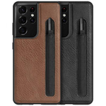Etui Nillkin Aoge Leather Case Samsung Galaxy S21 Ultra (czarny)