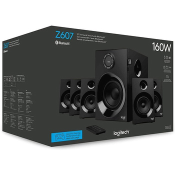 Zestaw głośników Logitech Z607 5.1 Surround Sound czarny