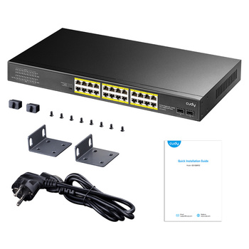 PoE+ Switch Cudy with 2 SFP ports 300W 24-Port Gigabit