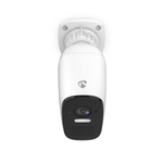 Kamera zewnętrzna Nedis Smartlife Wifi, IP66 czujnik ruchu, night vision, biały