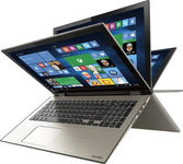 Laptop Toshiba P55W-C5204 i7-5500U/15.6 FHD TouchScreen/8GB/SSD 256GB/BLK/x360/Win 10