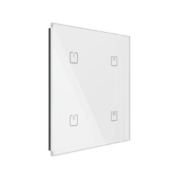 Szklany włącznik dotykowy iNELS MATTER 4 przyciski, biały