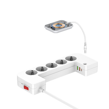 Listwa antyprzepięciowa Energizer z zabezpieczeniem 5 gniazd, 2 gniazda USB-A, 1 gniazdo USB-C 2500W 10A- 20W max 15W magnetic