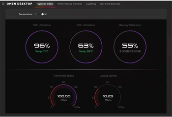 PC Omen 6J9N5EA Ryzen 5-5600G/HyperX 16GB/1TB SSD PCIe/RTX 3060 12GB/Windows 11 Plus