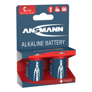 Baterie alkaliczne ANSMANN C/LR14 1.5V - 2szt.