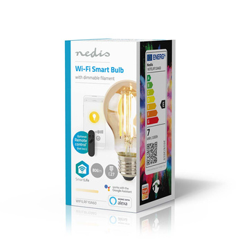 Inteligentna żarówka LED Nedis SmartLife WIFILRF10A60 7W E27 Wi-Fi