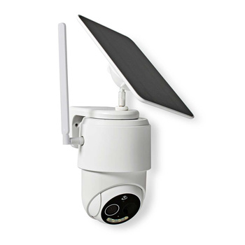 Kamera zewnętrzna Nedis Smartlife 4G, IP65 czujnik ruchu, night vision, biały