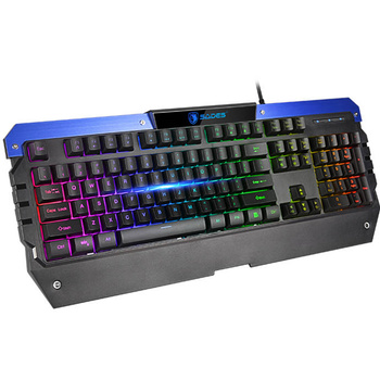 Zestaw gamingowy: klawiatura membranowa RGB, mysz RGB i podkładka (32x25cm) Sades Battle Ram