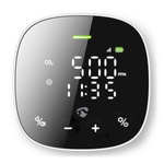 Czujnik jakości powietrza Nedis SmartLife Wi-Fi WIFISA20CBK Czarno-biały