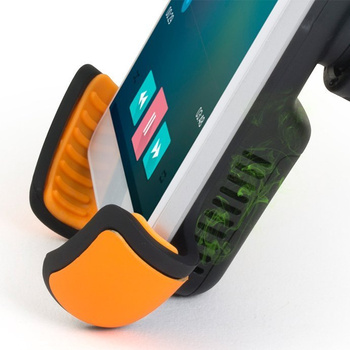 Uchwyt samochodowy na smartfon 3,5-6" Technaxx tabletki zapachowe (czarny, pomarańczowy)