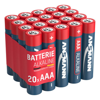 Baterie alkaliczne ANSMANN AAA/LR03 1.5V - 20szt.