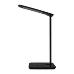 Lampka biurkowa LED Denver z ładowarką bezprzewodową czarna