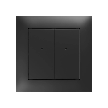 Włącznik ścienny iNELS MATTER 4 przyciski, bateryjny, czarny mat