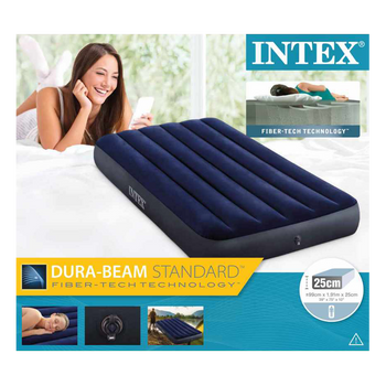 Materac dmuchany do spania Intex Jr. Twin Dura-Beam 76x191x25cm 64756