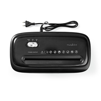 Niszczarka do papieru Nedis 12l DIN P-4 190W Czarna