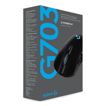 Mysz gamingowa Logitech G703 OPT Lightspeed Hero (czarna)