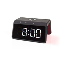 Budzik Nedis WCACQ30BK 5–15 W 2x alarm podświetlenie Czarny