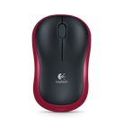 Mysz bezprzewodowa Logitech M185 czerwona
